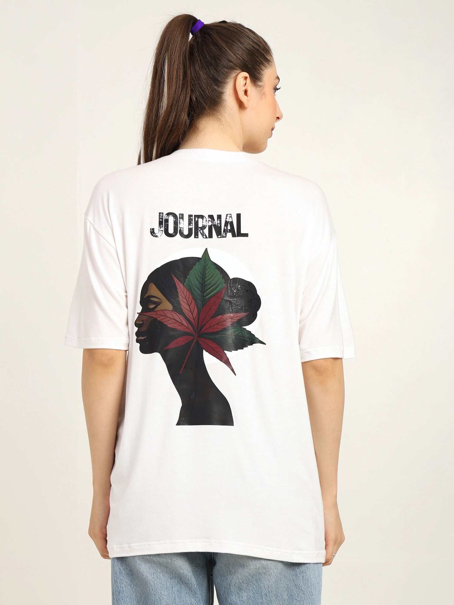 Women Oversized Bamboo T-Shirt - White