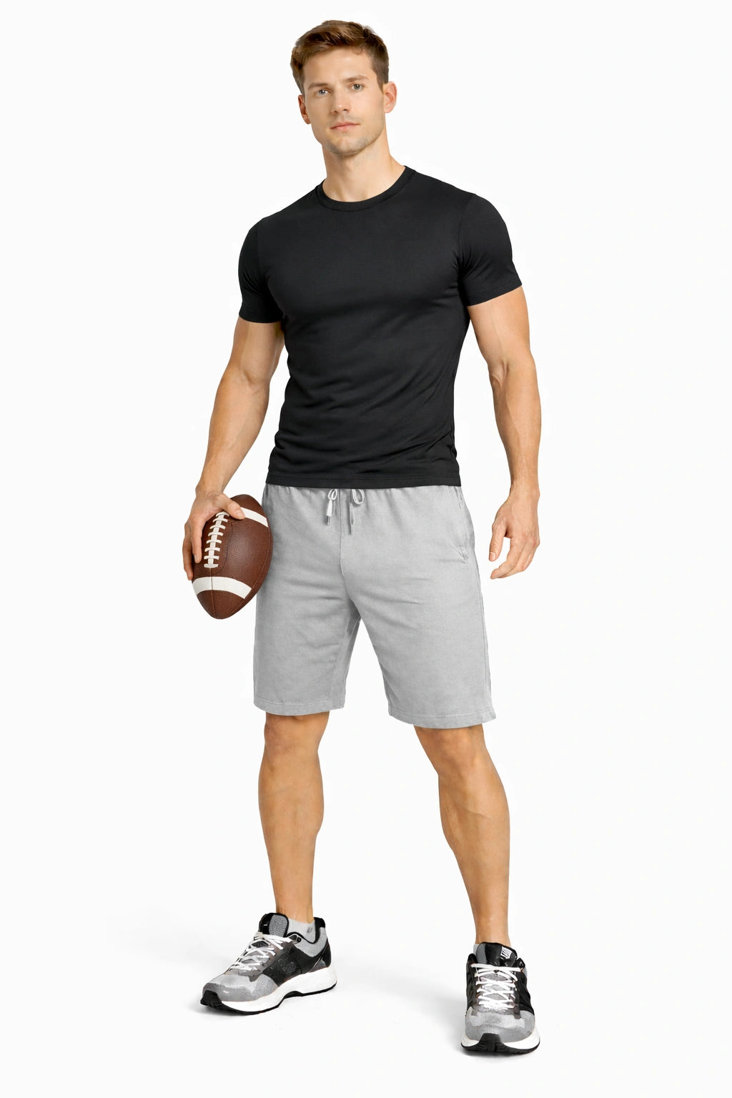 Bamboo Active Shorts with side Pockets for Men - Gray