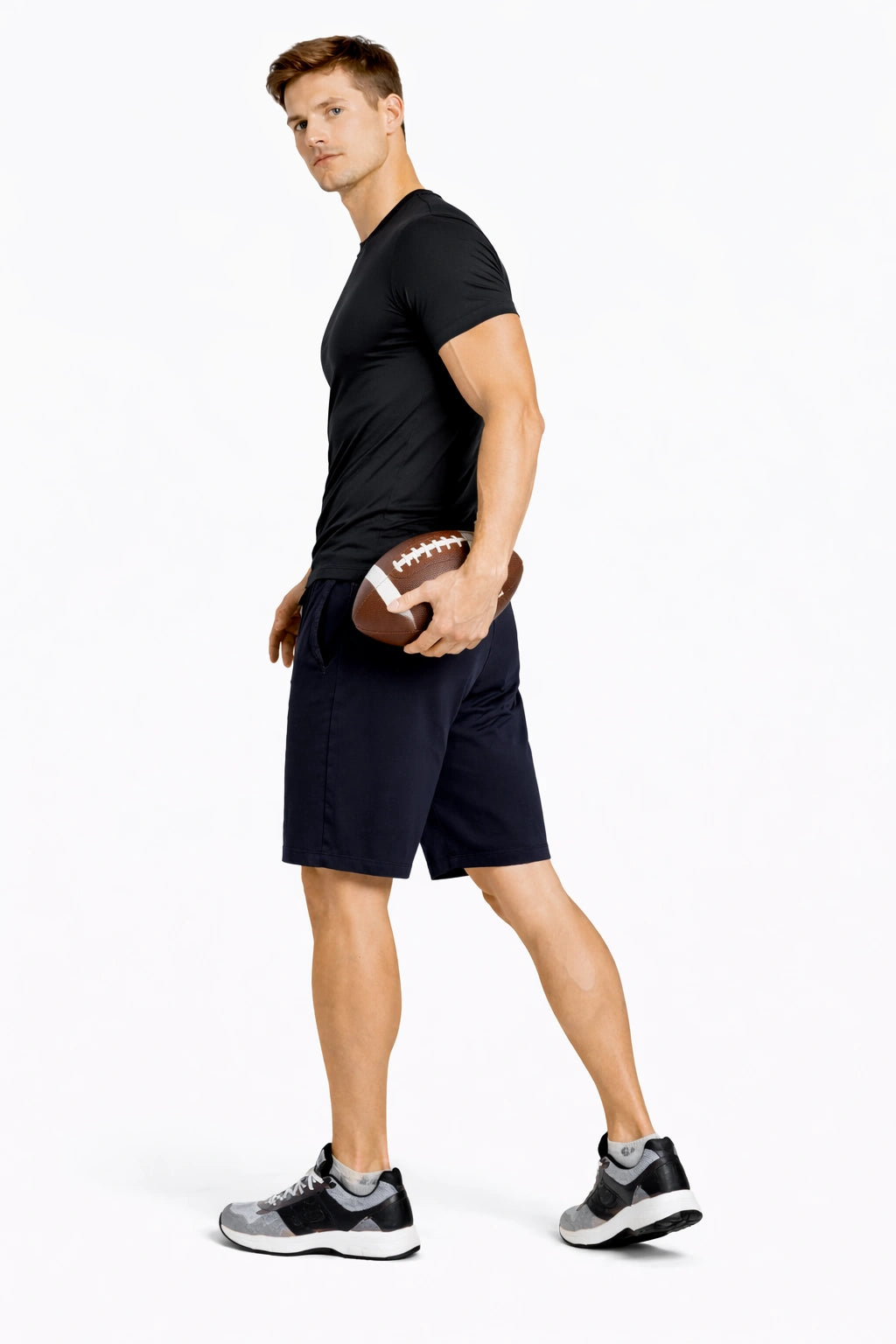 Bamboo Active Shorts with side Pockets for Men - Navy