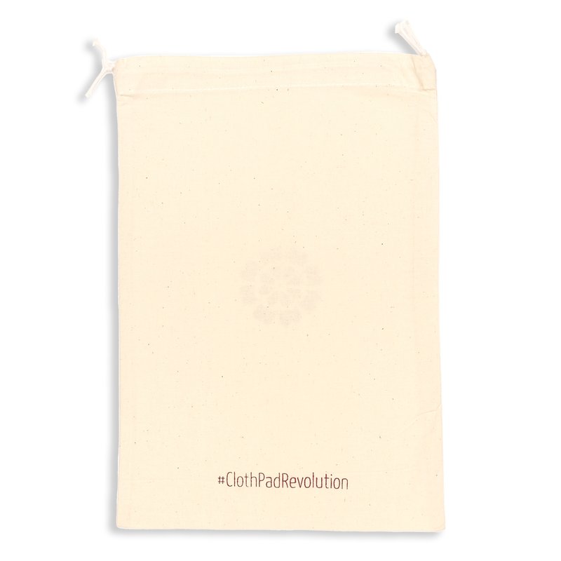 Organic Cotton Storage Pouch back