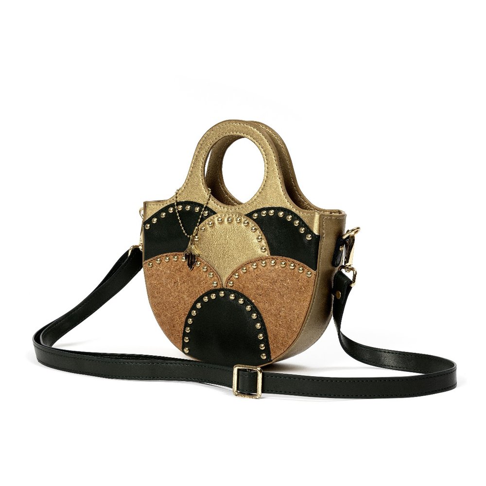 Savannah Vegan Leather Sling - Green, Gold & Orange
