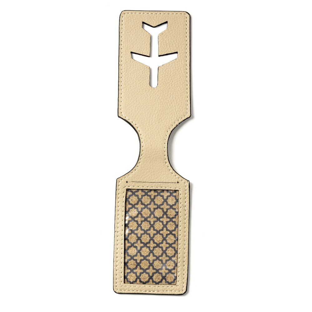 Travel Tag (Design1) - Almond