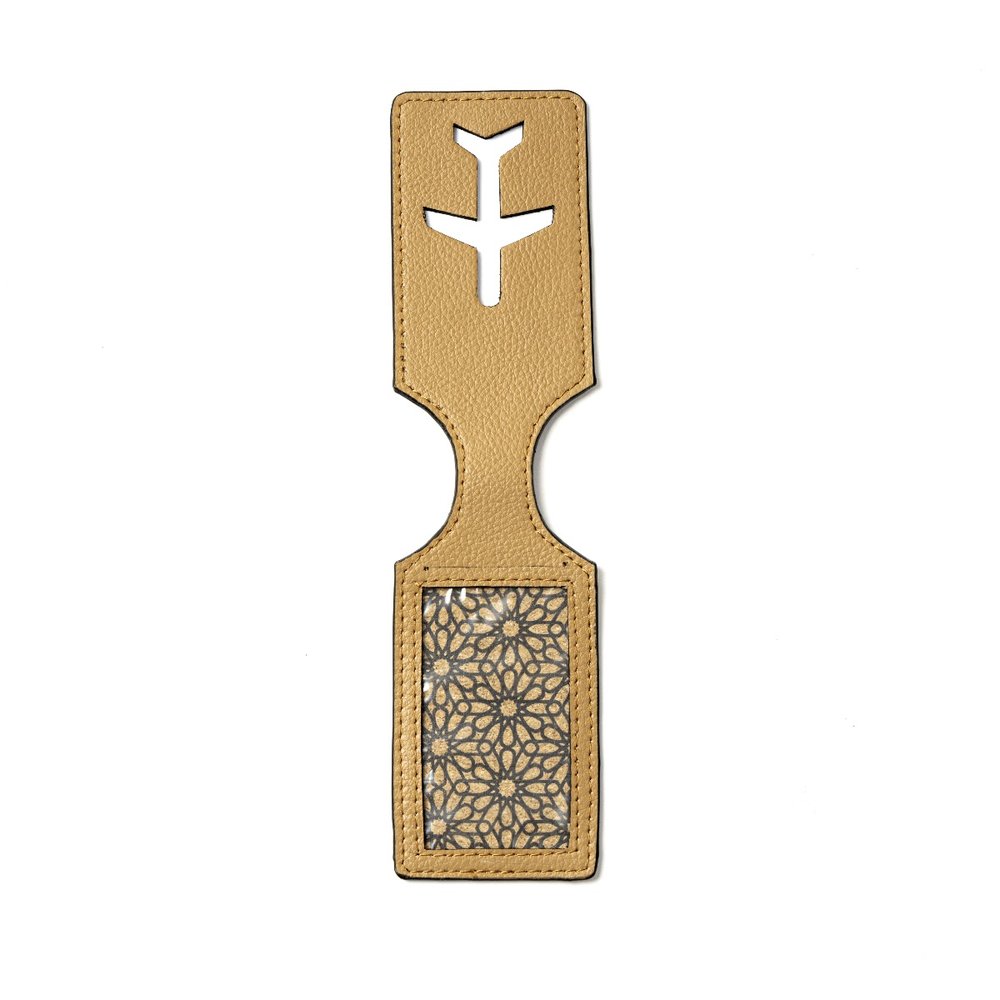 Travel Tag (Design1) - Caramel