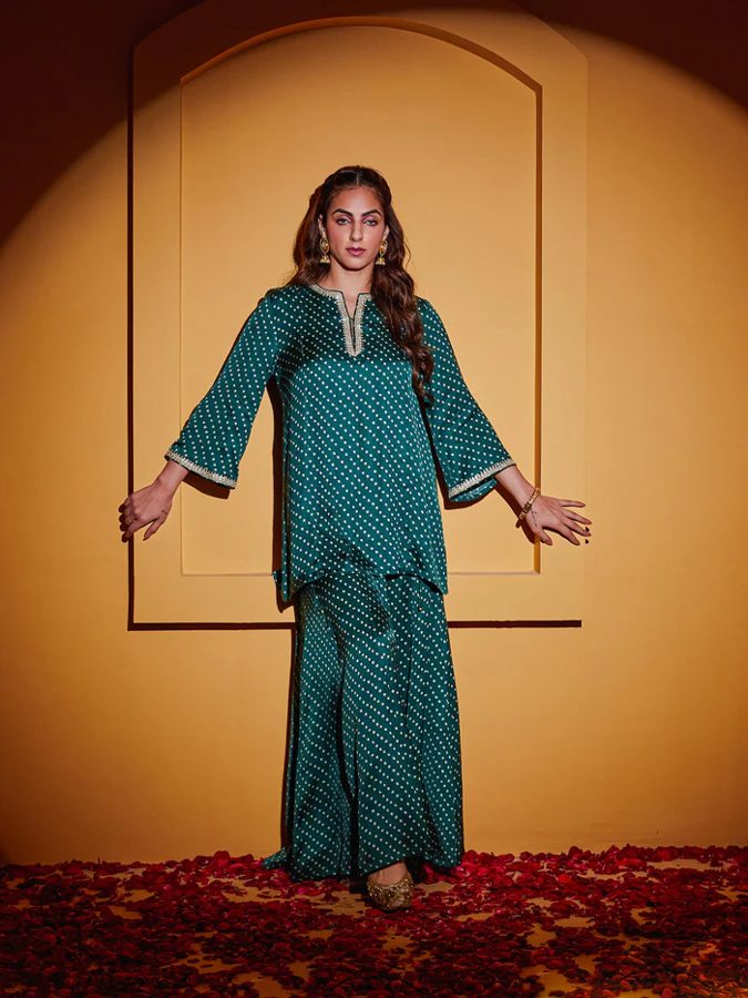 The Serpentine Print Sharara Set