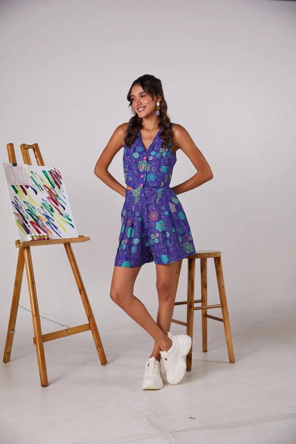 Violet Blossom Playsuit