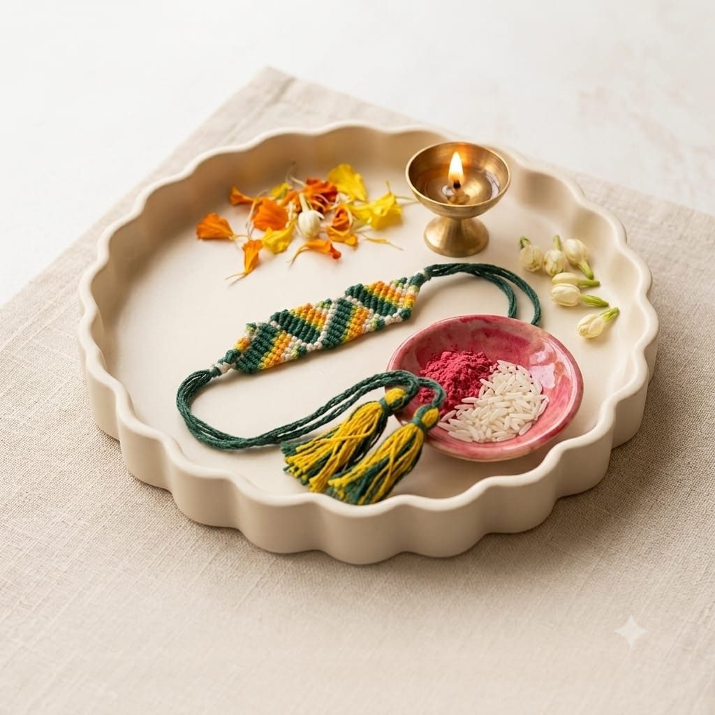 Rakhi puja thali